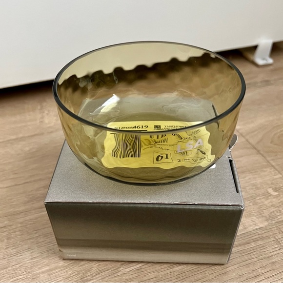 LSA Dapple Bowl‎ Woodland Green handmade size 4.75” x 2.25” NIB - Picture 2 of 5